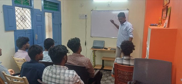 Interns during on-the-job training at an IWES site