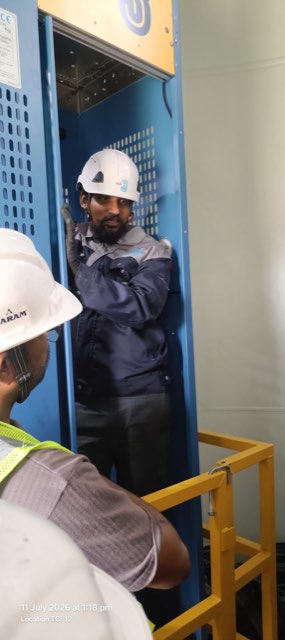 Safety training session on site